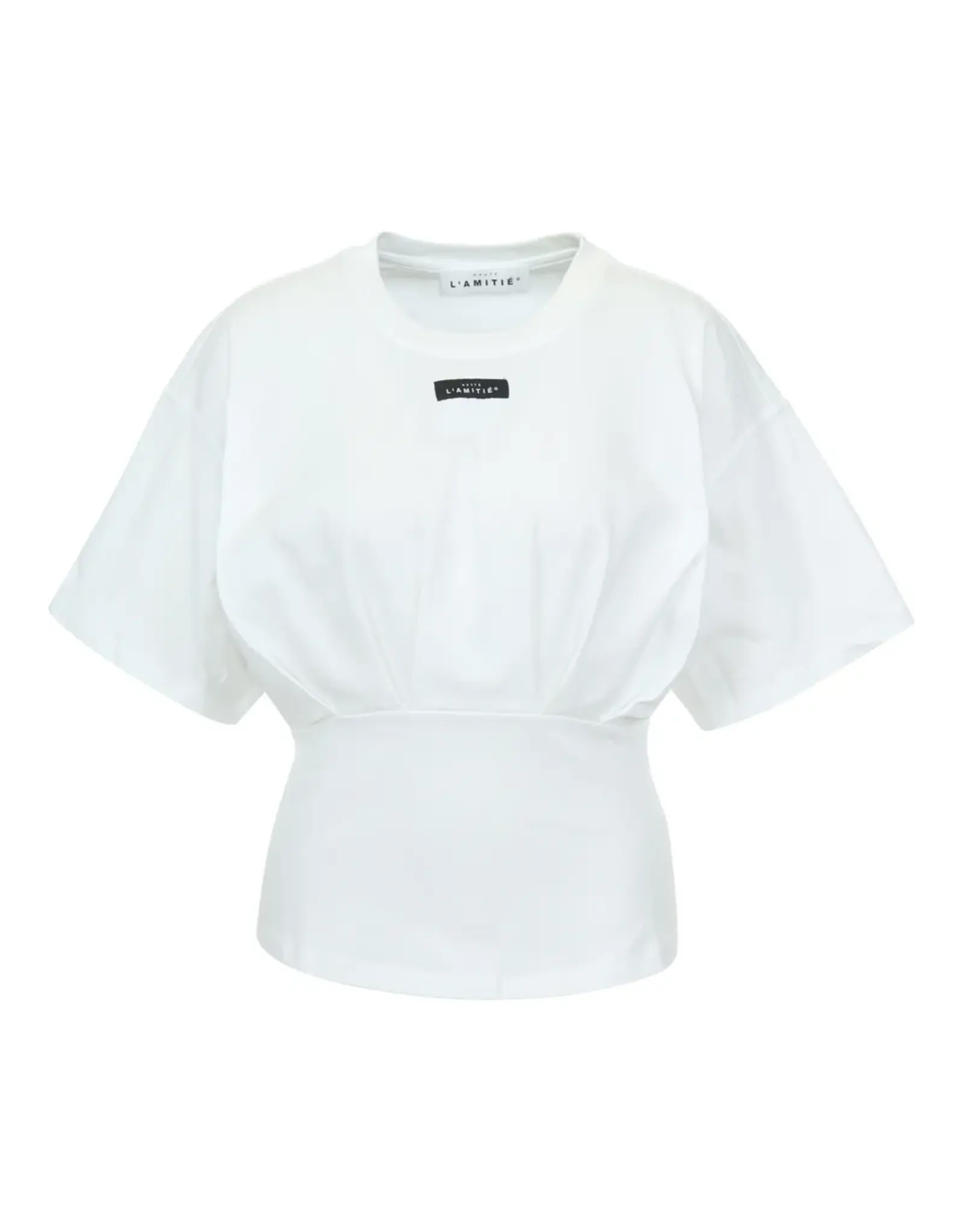 Haute L'amitié Romie Pleat Tee - White
