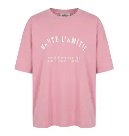 Haute L'amitié Noma Acid Curve Studio Tee - Pink Acid Wash