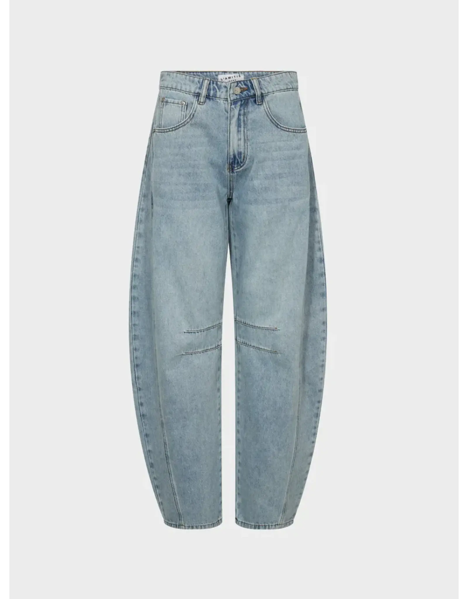 Haute L'amitié Drew Barrel Tall Jeans - Bleached Denim