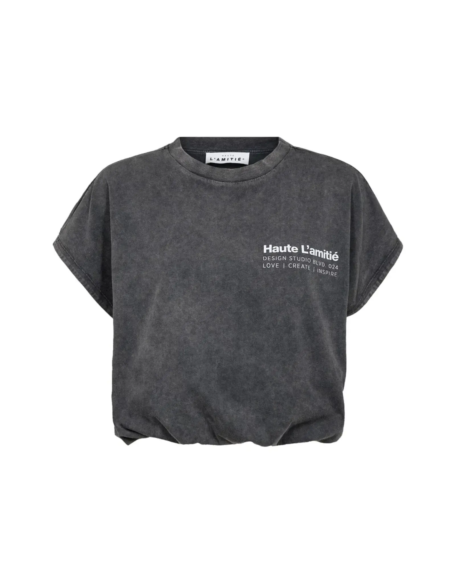 Haute L'amitié Noma Acid NS Balloon Tee - Black Acid Wash