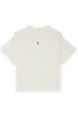 Homage Shoulder Detail Top with print - Offwhite