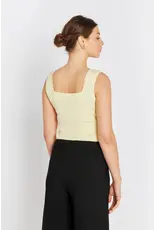 Rue de Femme Noa Reverse Knit  Top - Soft Yellow