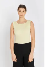 Rue de Femme Noa Reverse Knit  Top - Soft Yellow