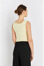Rue de Femme Noa Reverse Knit  Top - Soft Yellow