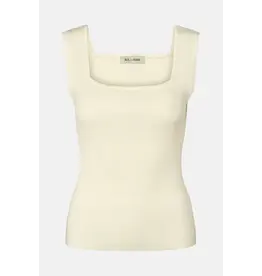 Rue de Femme Noa Reverse Knit  Top - White