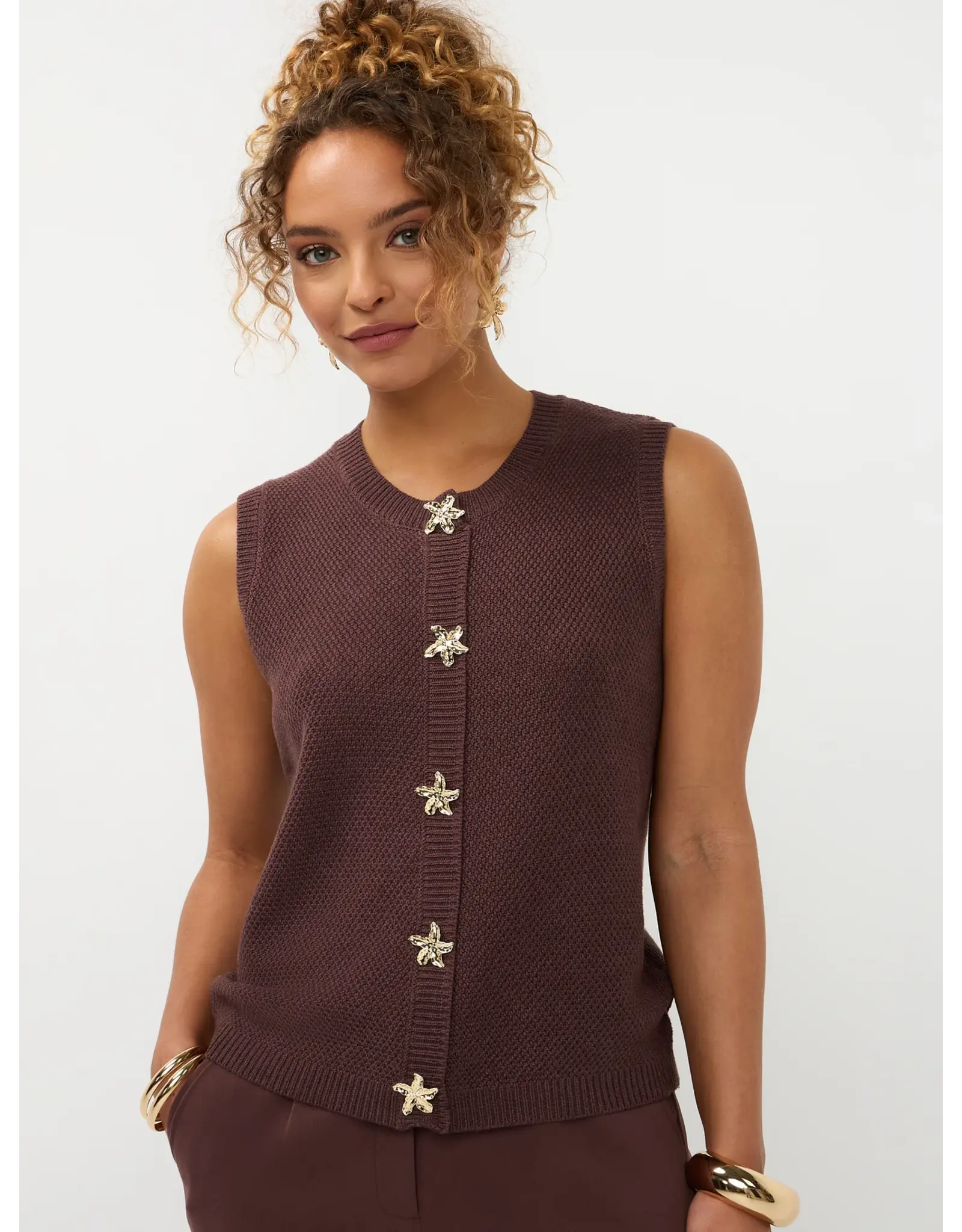 Ydence Knitted Top Mona - Brown