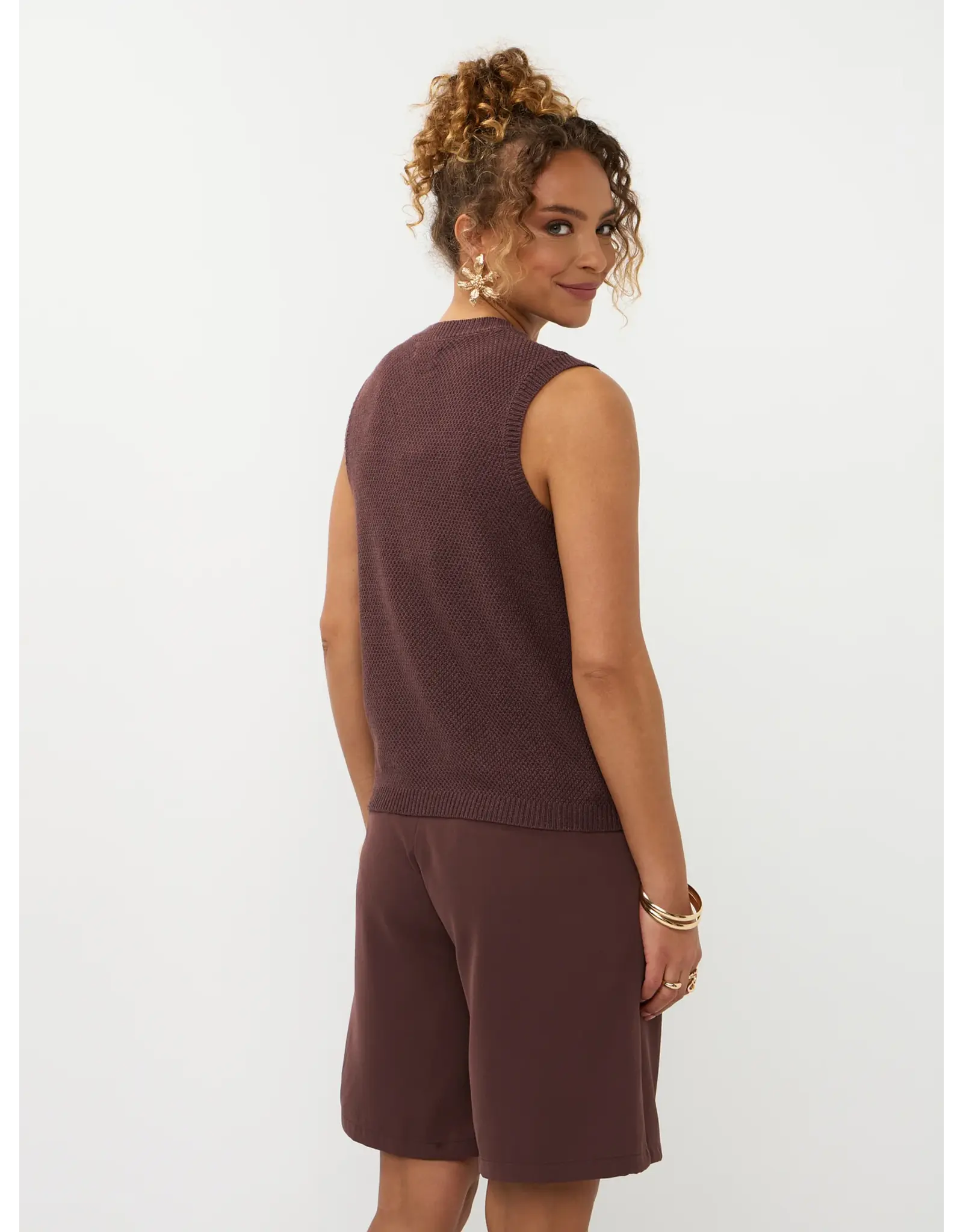 Ydence Knitted Top Mona - Brown