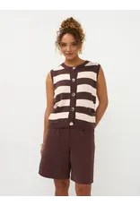 Ydence Knitted Top Judith - Brown/Ecru
