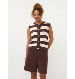 Ydence Knitted Top Judith - Brown/Ecru