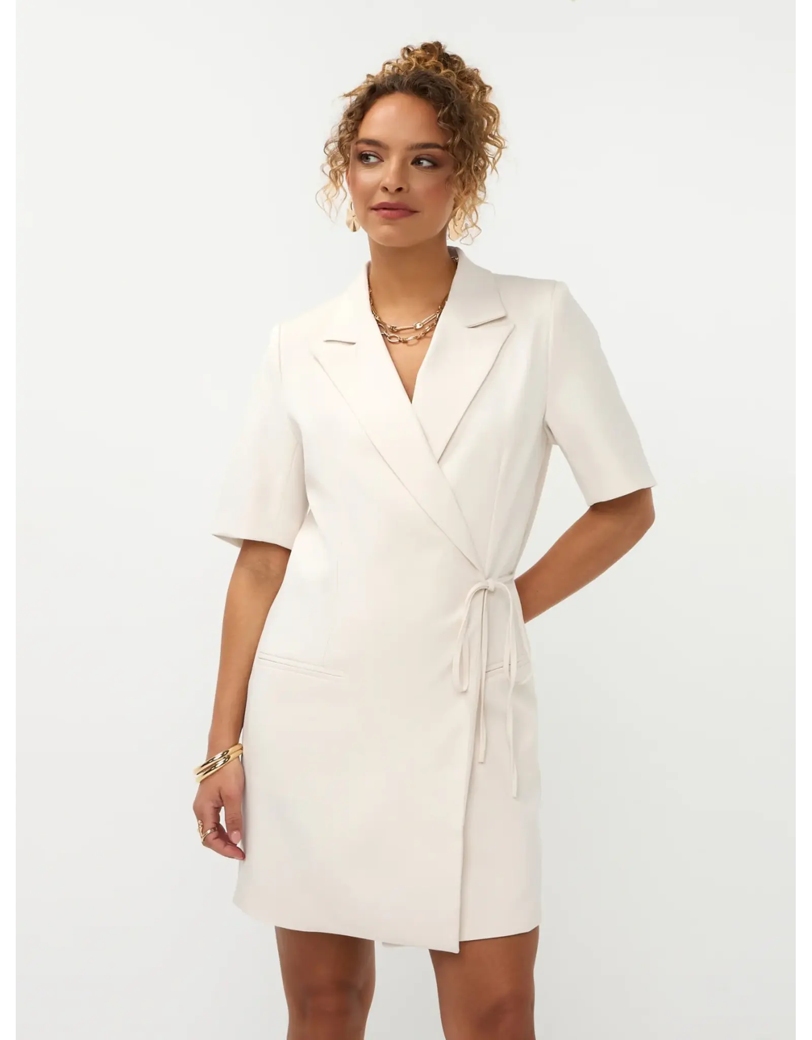 Ydence Dress Hazel - Ecru