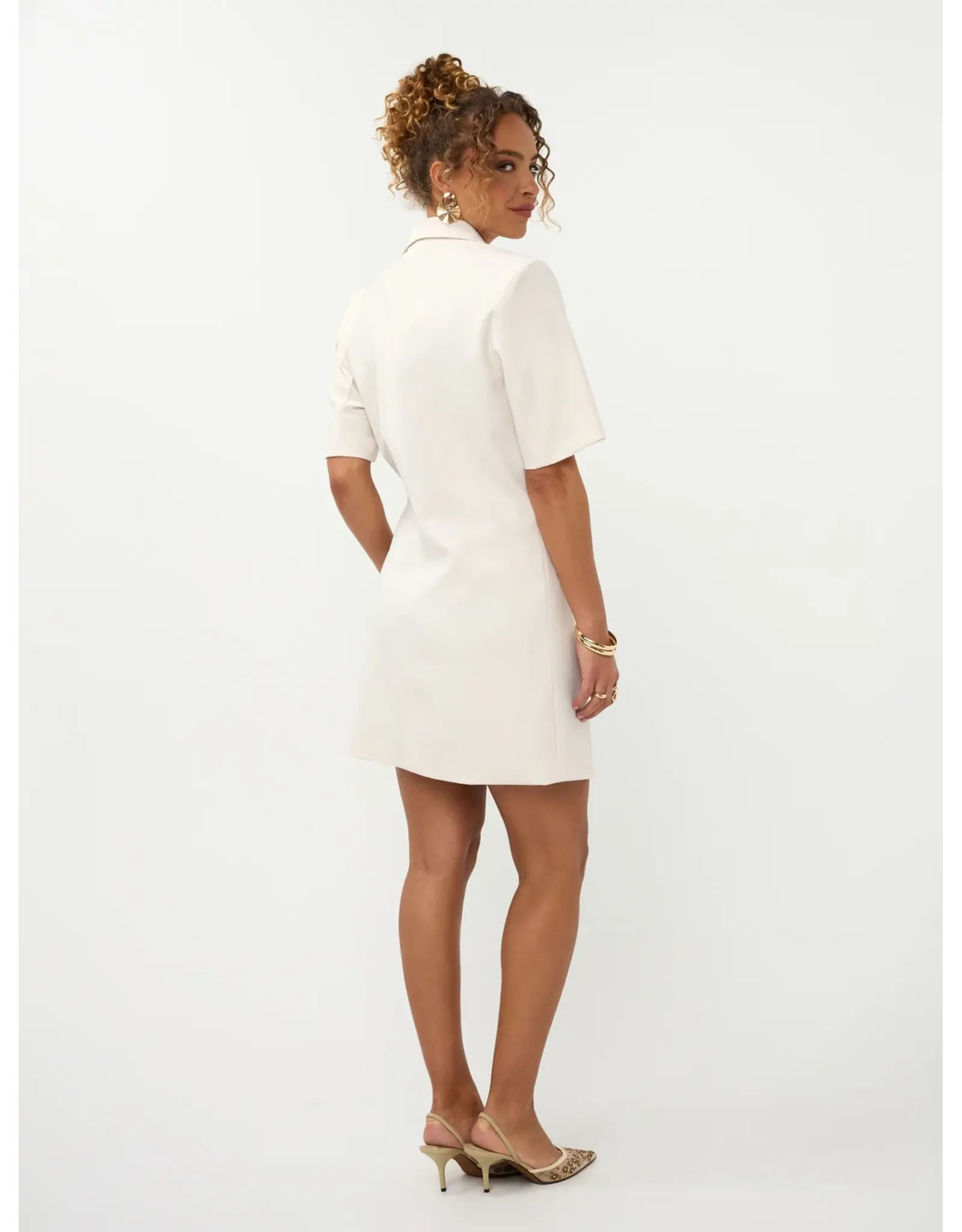 Ydence Dress Hazel - Ecru