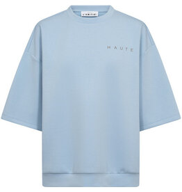 Haute L'amitié Maxi Split Logo Sweat - Pale Blue