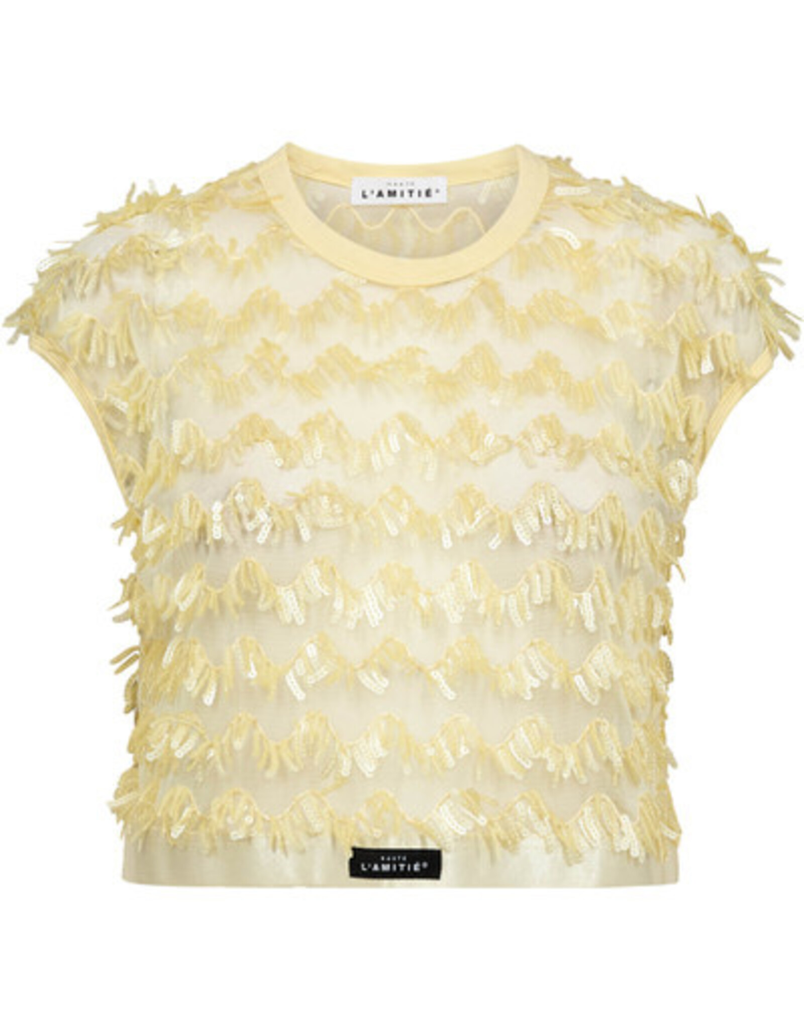 Haute L'amitié Limone Crop Top - Pale Yellow