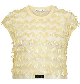 Haute L'amitié Limone Crop Top - Pale Yellow