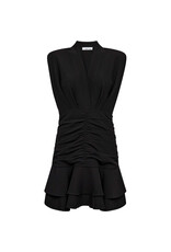Haute L'amitié L'egance Gather Crop Dress - Black