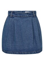 Haute L'amitié Denim Pleat Skirt - Denim Blue