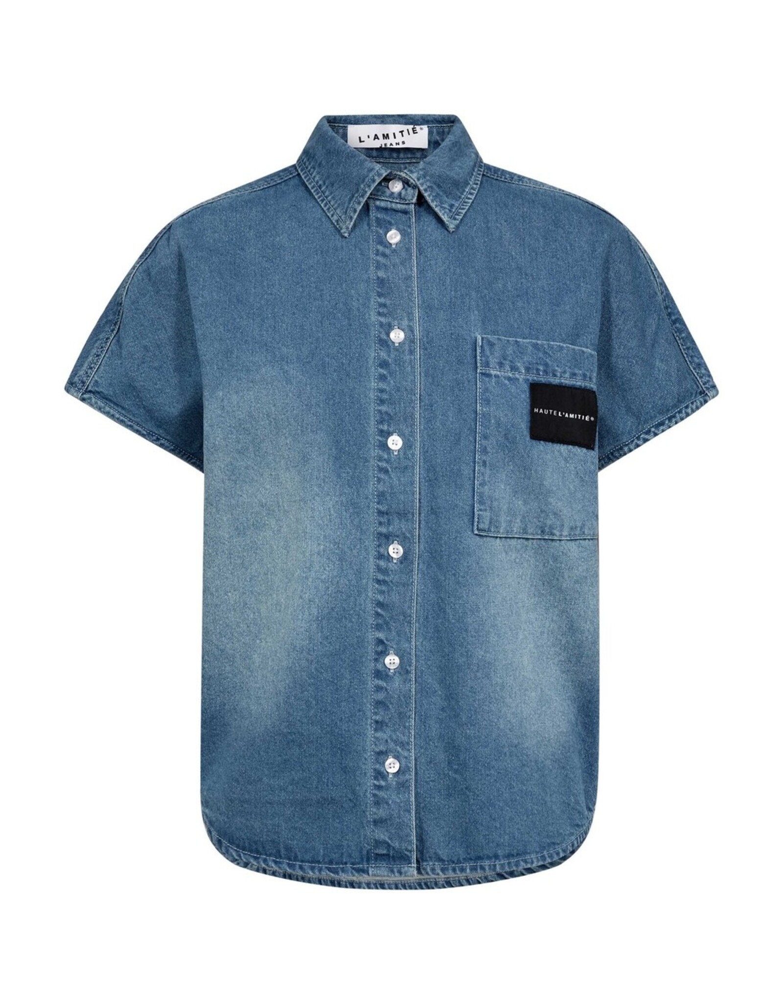 Haute L'amitié Denim NS Logo Shirt - Used Denim