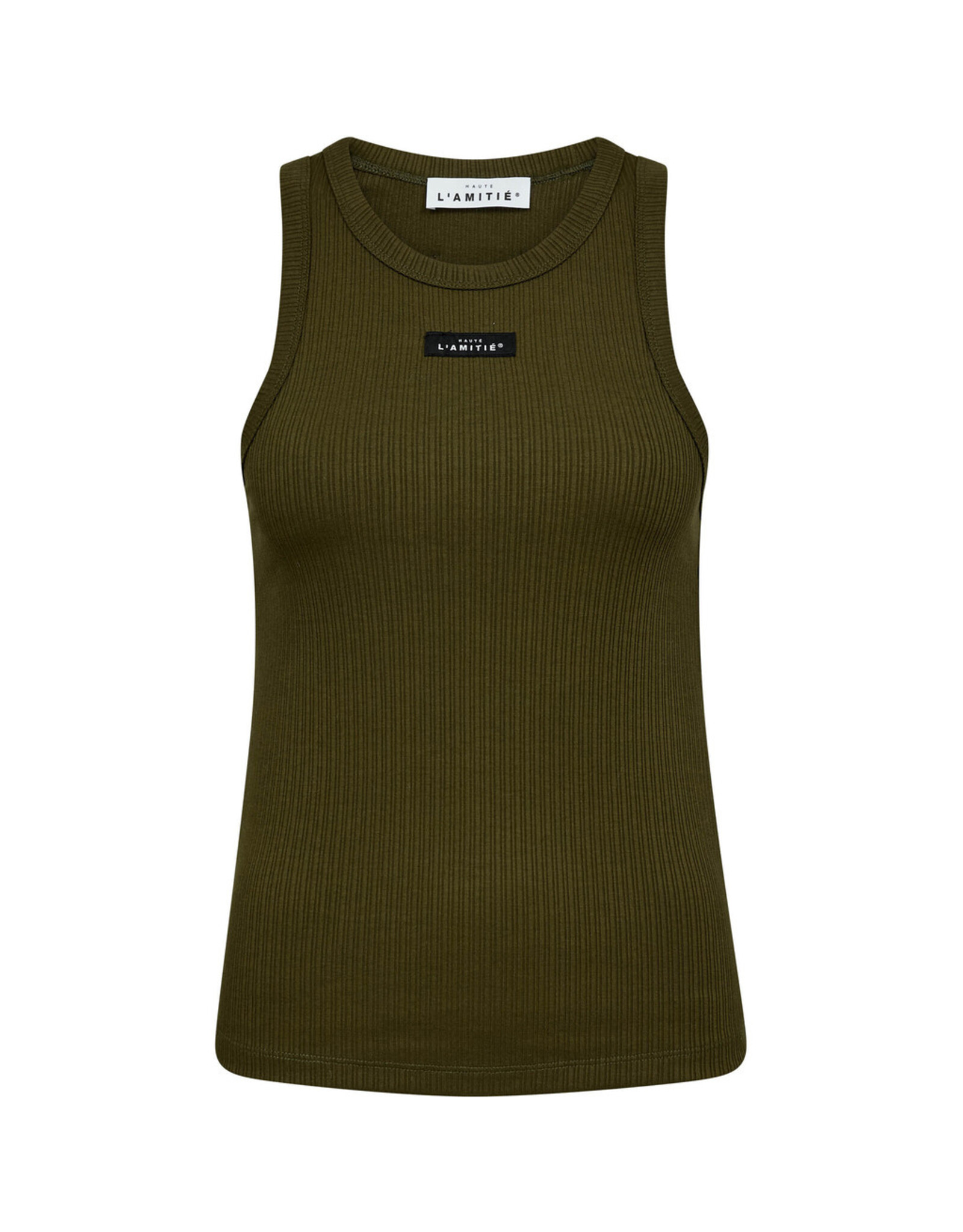 Haute L'amitié Rib Badge Top - Army