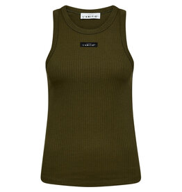 Haute L'amitié Rib Badge Top - Army
