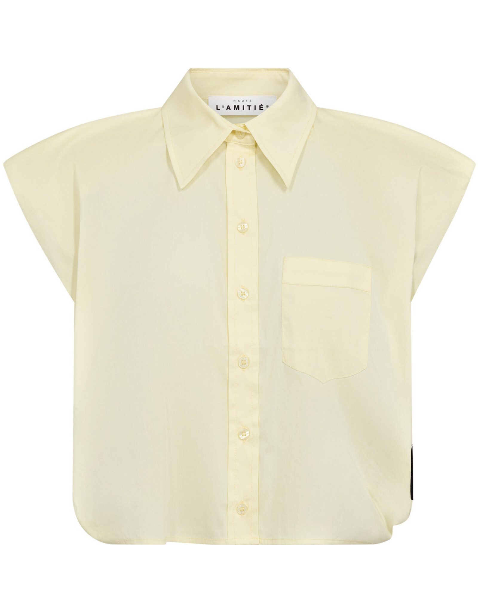 Haute L'amitié Dinnie Poplin shirt - Pale Yellow