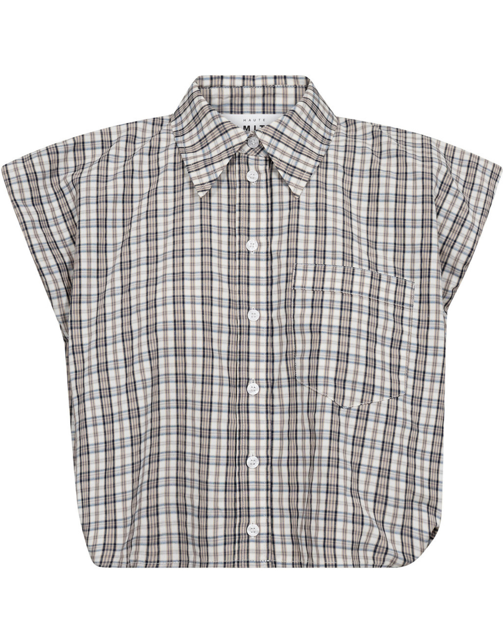 Haute L'amitié Dinnie NS mini Check Shirt - Off White