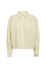 Haute L'amitié Sophie Yellow Stripe Shirt - Pale Yellow