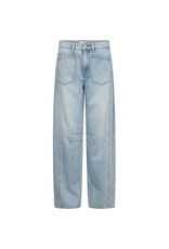 Haute L'amitié Barrel Front Pocket Tall Jeans - Bleached Denim