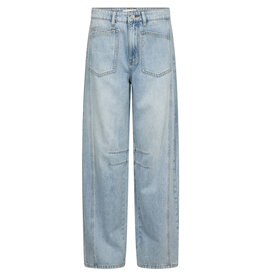 Haute L'amitié Barrel Front Pocket Tall Jeans - Bleached Denim