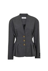Haute L'amitié Enna Waist Pleat Blazer - Antracit