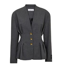 Haute L'amitié Enna Waist Pleat Blazer - Antracit