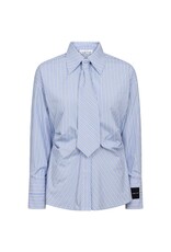 Haute L'amitié Emma Tie Stripe Shirt - Pale Blue