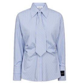 Haute L'amitié Emma Tie Stripe Shirt - Pale Blue