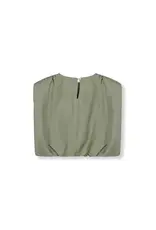 Refined Department Flowy Cropped Blouse Liv - Army