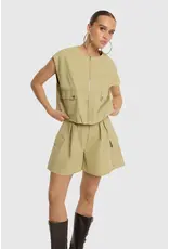 Refined Department Sleeveless Cargo Gilet Noa - Sand