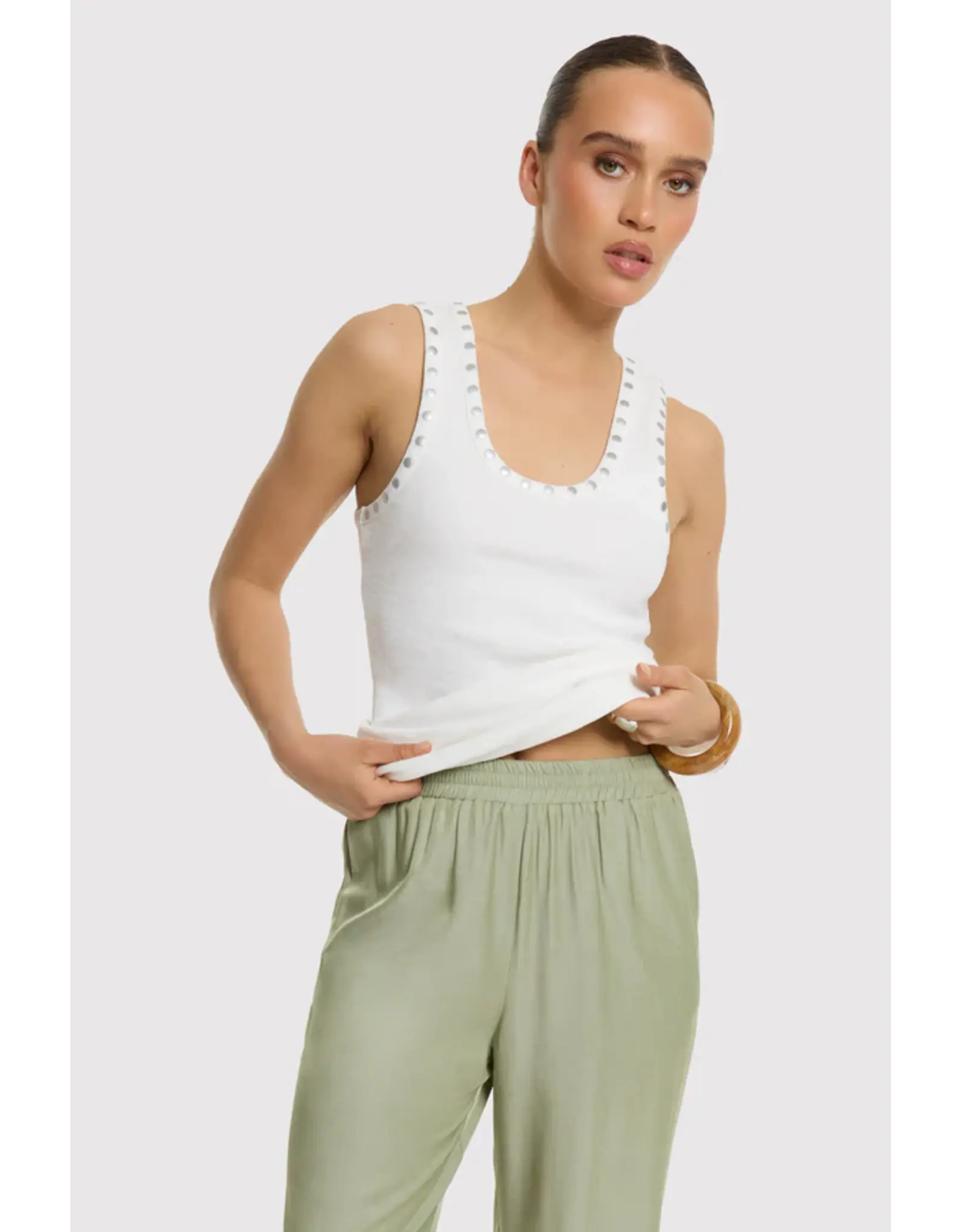 Refined Department Singlet studs Bente - Off White