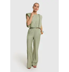 Refined Department Flowy Wide Leg Pants Nova - Army