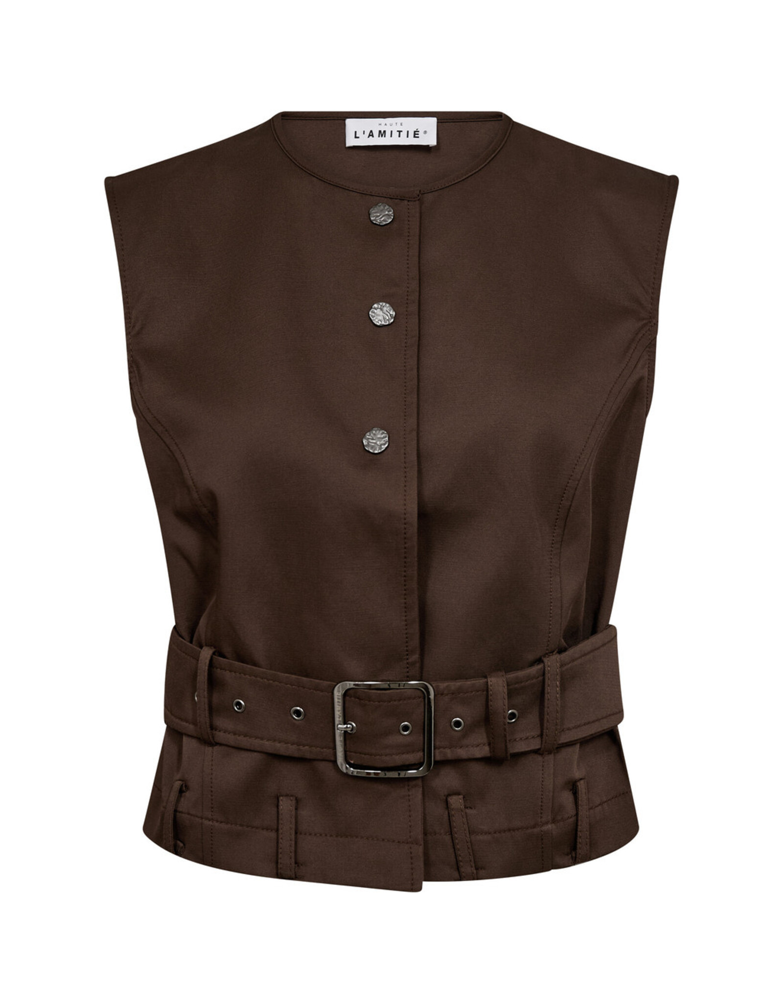 Haute L'amitié Rabi Belt Vest - Mocca