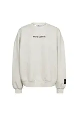 Haute L'amitié Back Print Studio Sweat - Pearl Melange