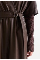 Jansen Linn Jurk - Dark Brown
