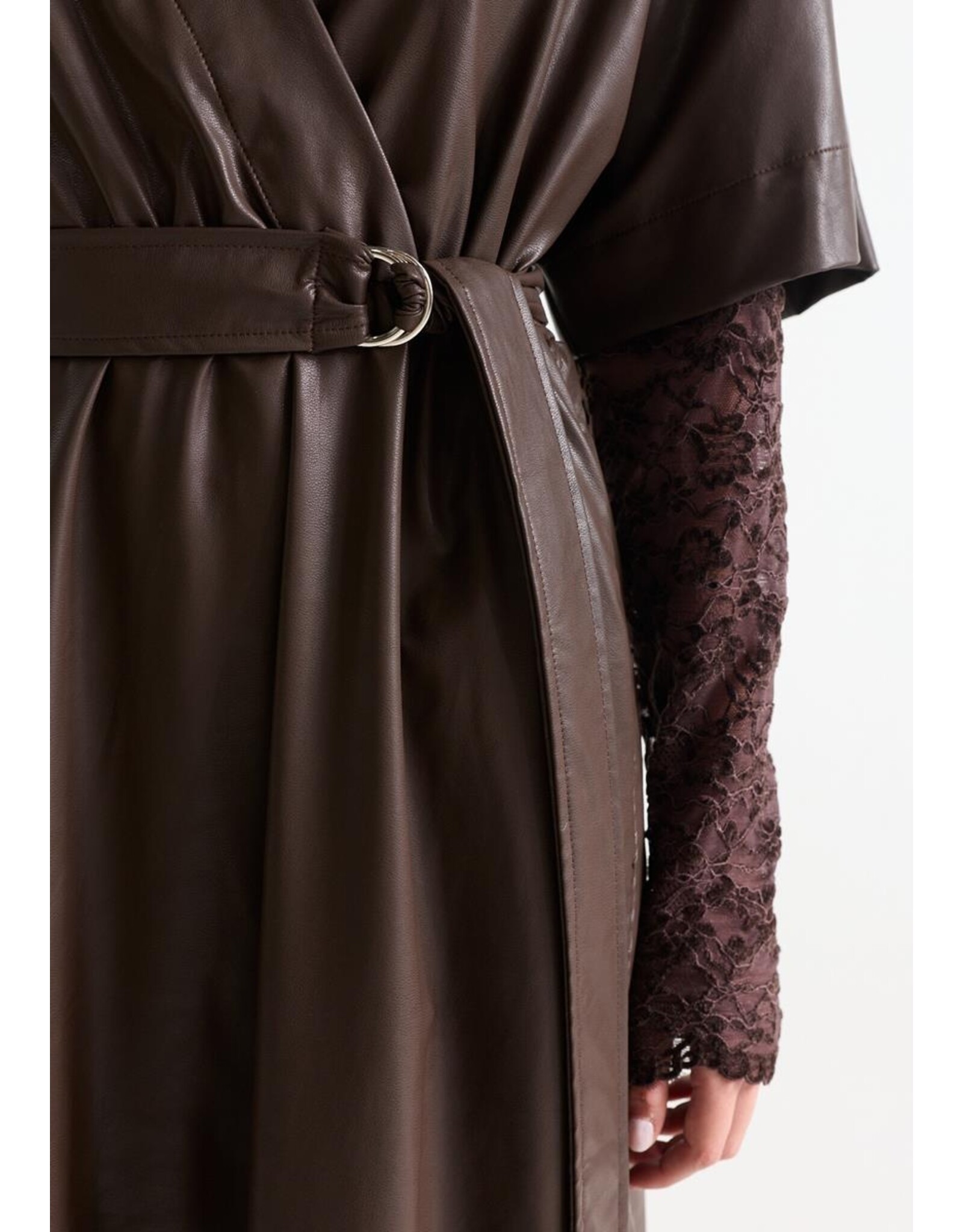 Jansen Linn Jurk - Dark Brown