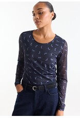 Jansen Jenny Top Mesh Heel Print - Dark Blue