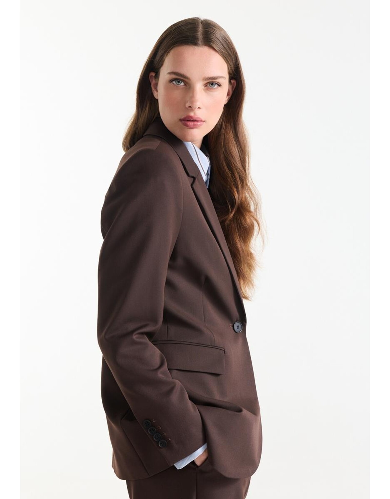 Jansen Aisha Blazer - Dark Brown