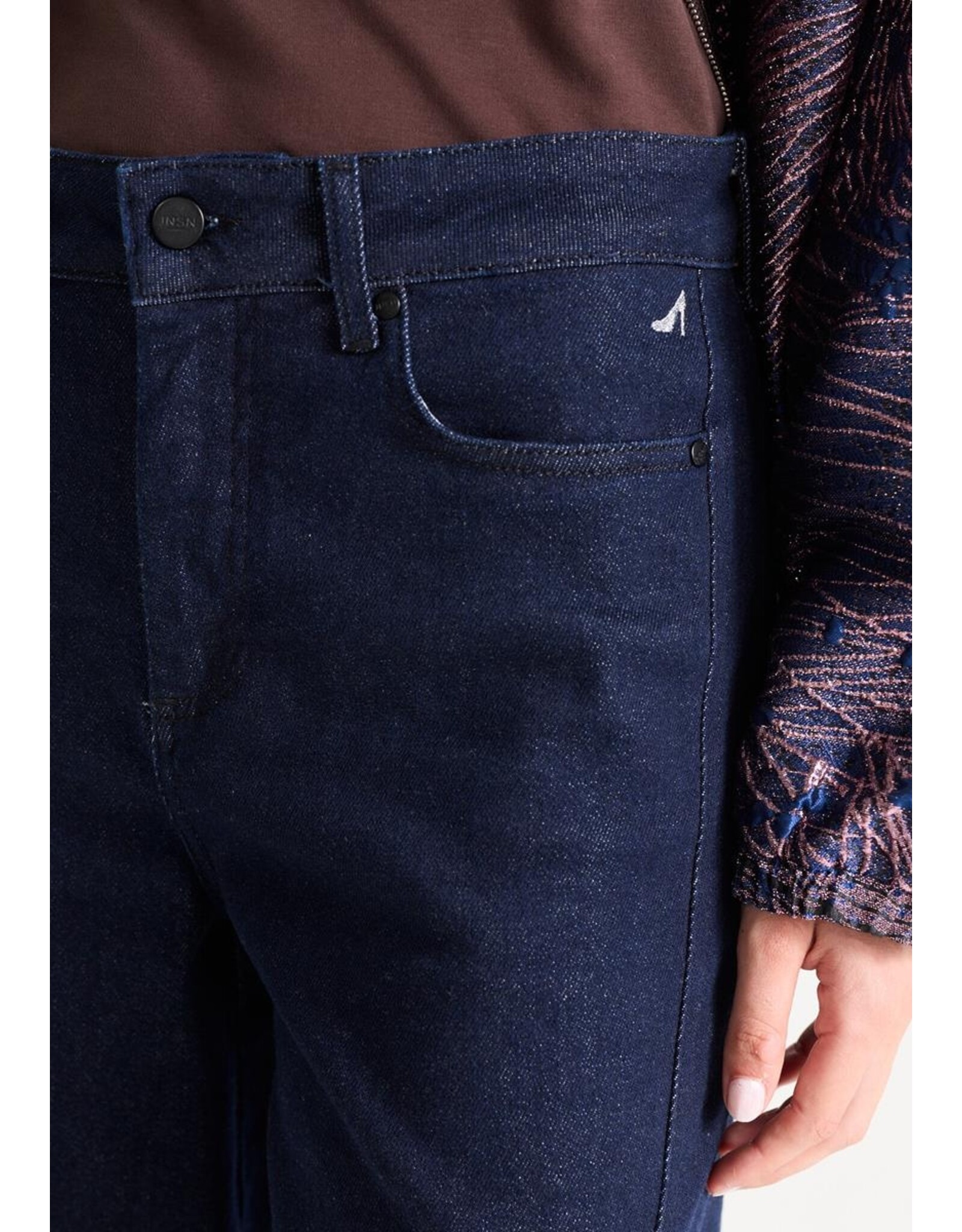 Jansen Jane Jeans Wide Leg Long - Dark Blue Denim