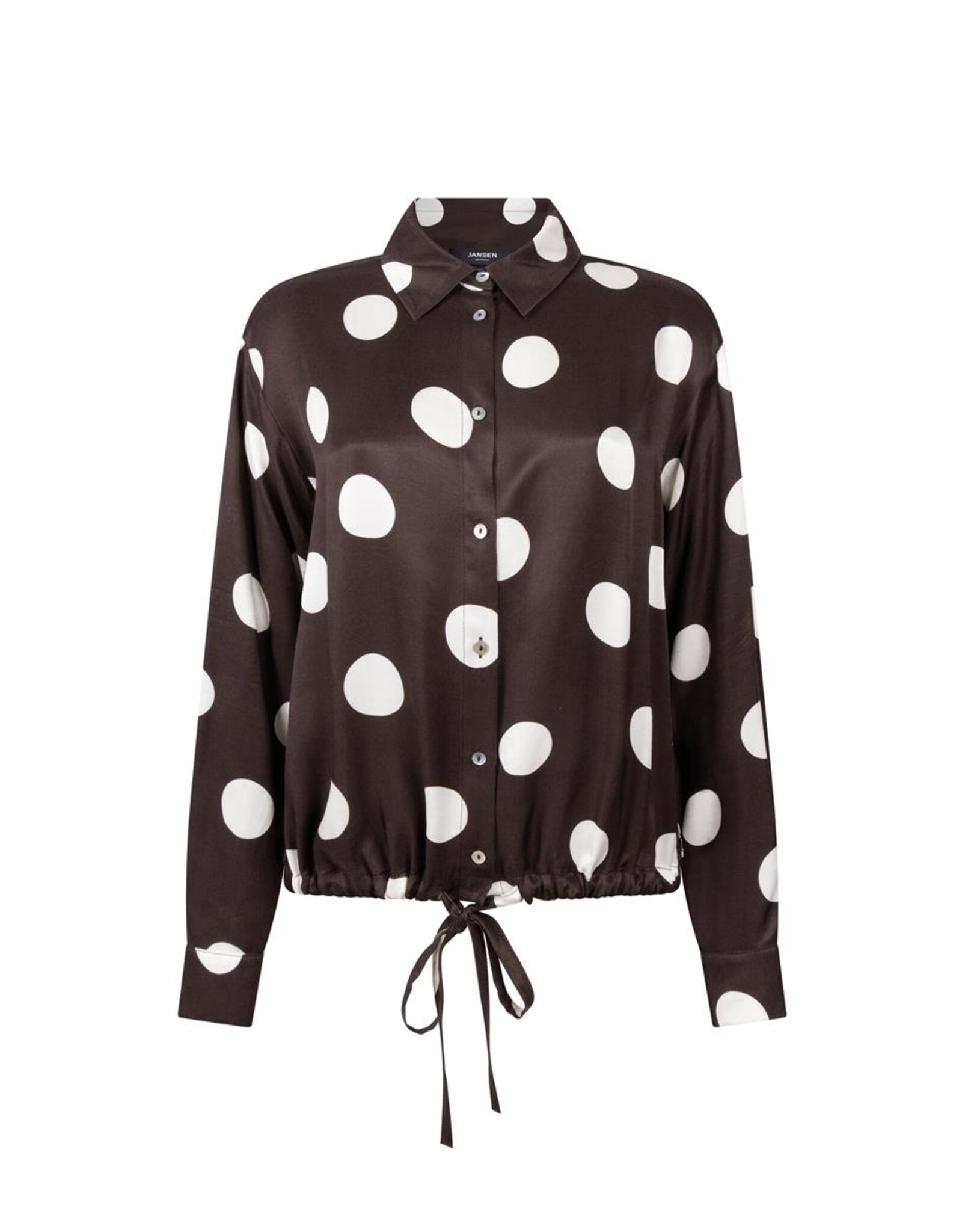 Jansen Dot Blouse - Dark Brown