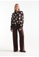 Jansen Dot Blouse - Dark Brown
