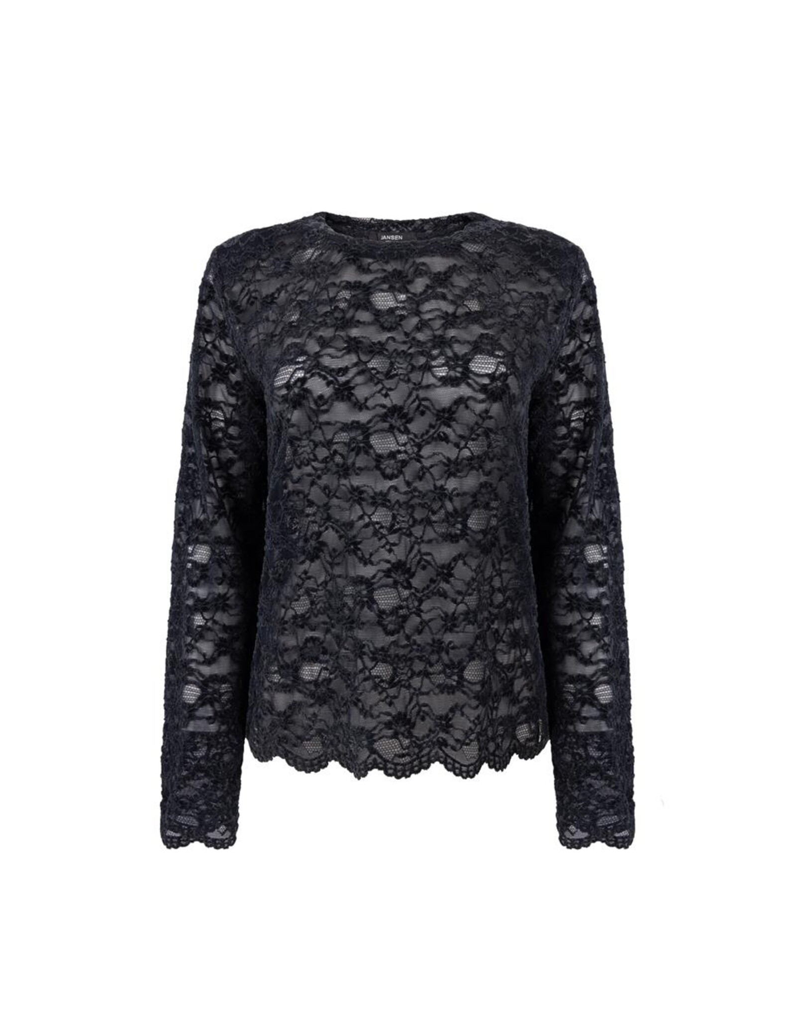 Jansen Kiki Top Lace Longsleeve - Dark Blue