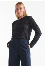 Jansen Kiki Top Lace Longsleeve - Dark Blue
