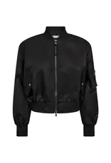 Haute L'amitié Sally Crop Bomber - Black
