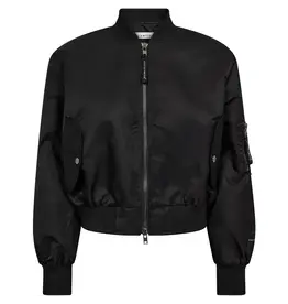 Haute L'amitié Sally Crop Bomber - Black