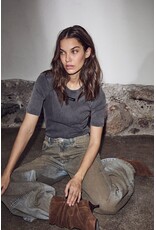 Haute L'amitié Vintage Acid Rib Tee - Acid Wash